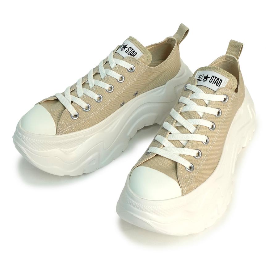 Converse All Star ベージュ スニーカー 24センチ　厚底 コンバース CONVERSE ALL STAR SURGETRAINER HI レディース