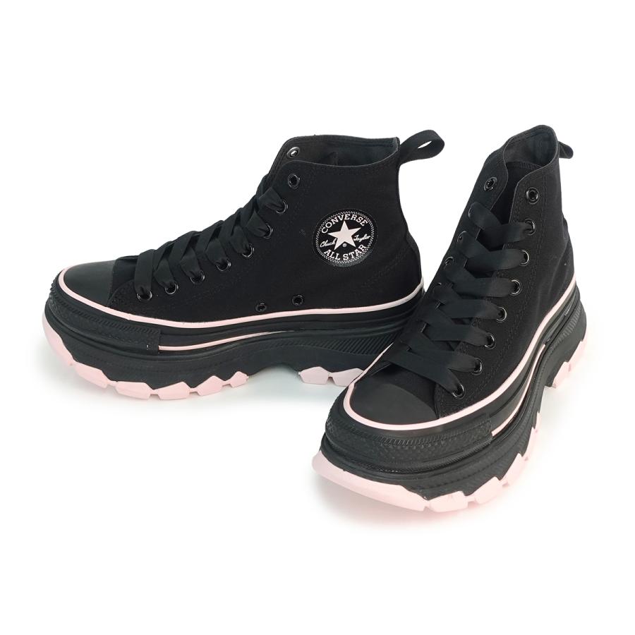 コンバース ブラック ハイカット スニーカー 厚底 TREKWAVE CONVERSE コンバース スニーカー レディース ハイカット ALL