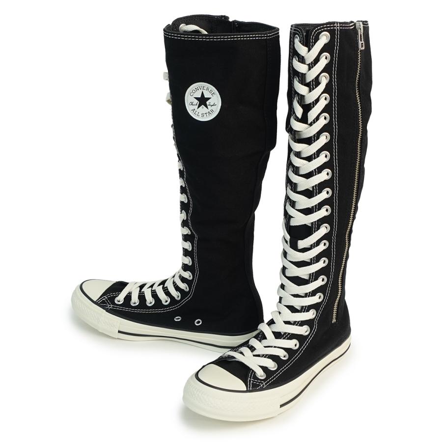 コンバース ブラック ロングブーツ コンバース ロングブーツ ブラック - メルカリ