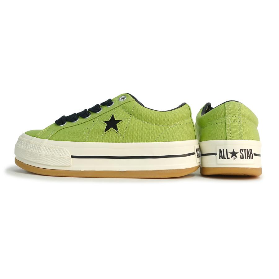 コンバース CONVERSE スニーカー メンズ レディース ローカット 厚底　ワンスターボーダースター OX ライトグリーン ONE STAR BOARDERSTAR OX