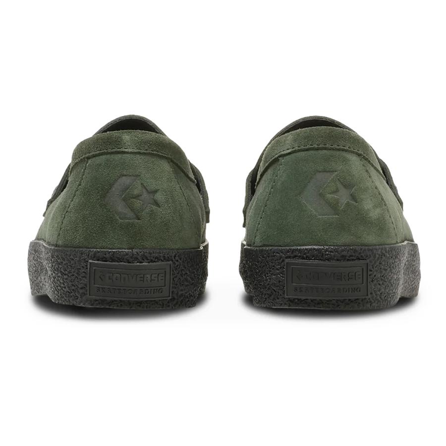 コンバース CONVERSE メンズ レディース ローファー スニーカー  CS ローファー II SK ダークグリーン/ブラック CS LOAFER II SKの画像