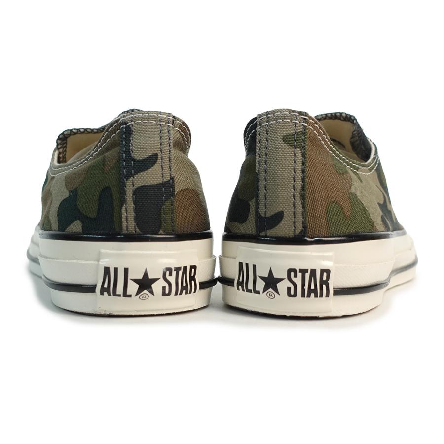コンバース CONVERSE スニーカー ローカット メンズ レディース オールスター エイジド ウッドランドカモ OX グリーン/グレイ/ブラウン ALL STARの画像