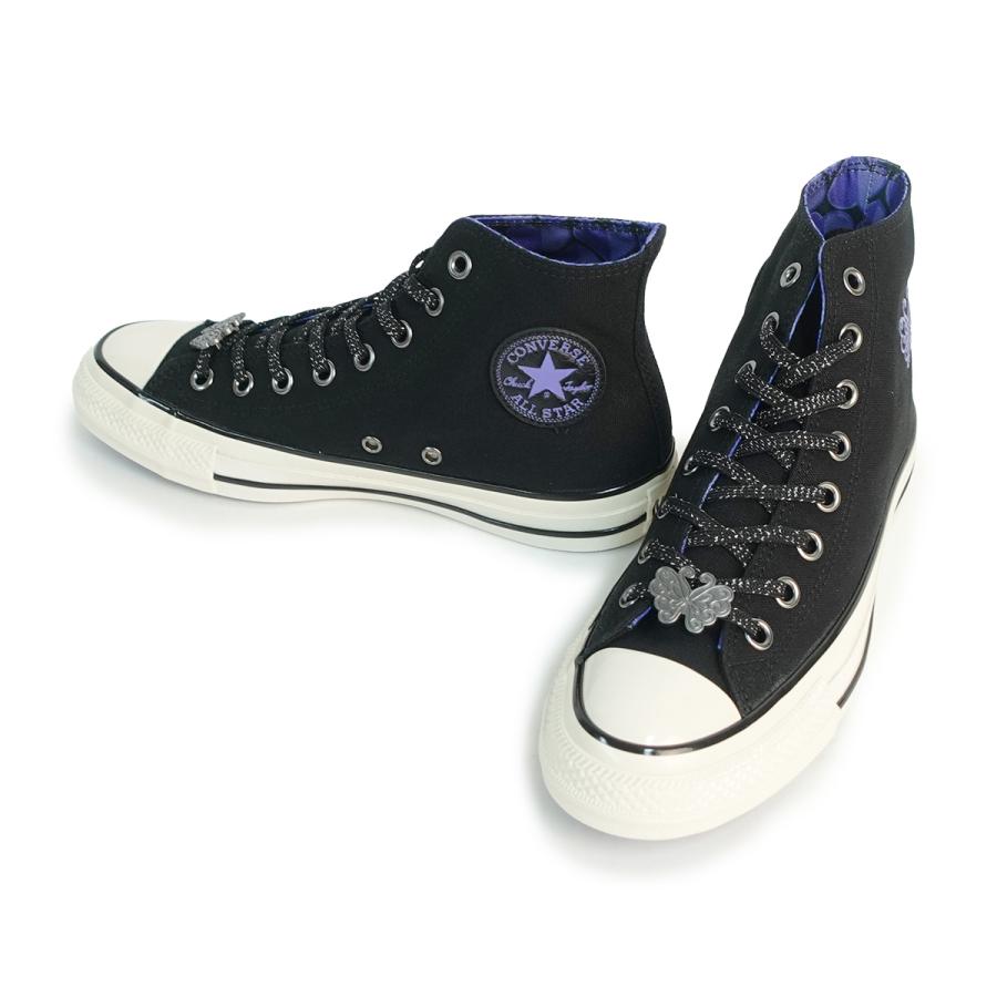 コンバース CONVERSE アナスイ スニーカー レディース ハイカット オールスター エイジド HI/ アナ スイ ブラック/パープル ALL STAR AGED HI / ANNA SUIの画像