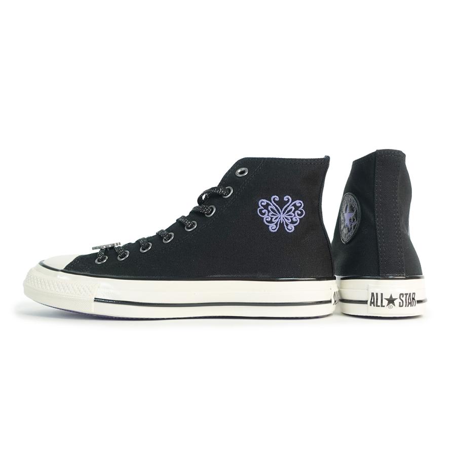 コンバース CONVERSE アナスイ スニーカー レディース ハイカット オールスター エイジド HI/ アナ スイ ブラック/パープル ALL STAR AGED HI / ANNA SUIの画像