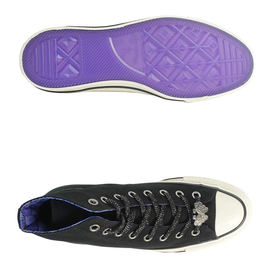 コンバース CONVERSE アナスイ スニーカー レディース ハイカット オールスター エイジド HI/ アナ スイ ブラック/パープル ALL STAR AGED HI / ANNA SUIの画像
