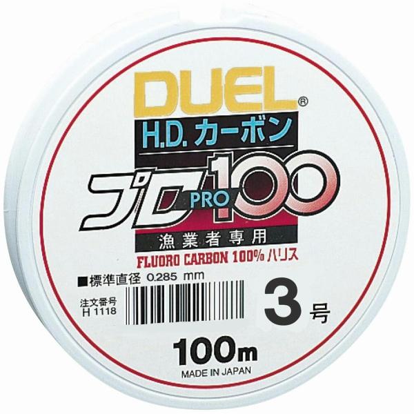 釣り人応援セール HDカーボンプロ100S 3号 DUEL : グッドフィッシング