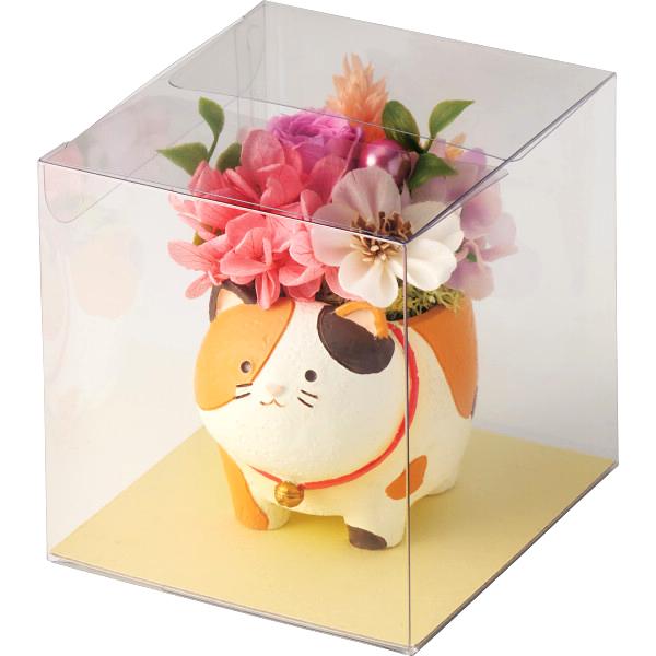 販売終了】 母の日 アニマルプリザ (柴犬orねこ/プリザーブドフラワー