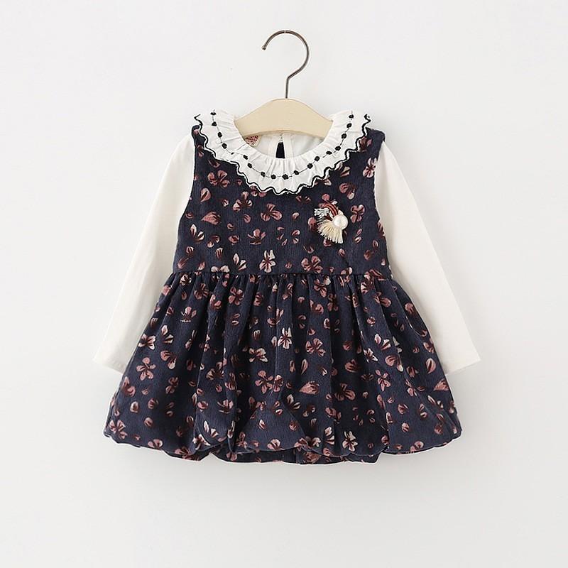 子供服 バルーンワンピース シャツ セット 女の子 スカート ブラウス コーデュロイ 綿 ベビー ワンピース カジュアル70 80 85 90 4170 4170 子供ドレスのhumming K 通販 Yahoo ショッピング