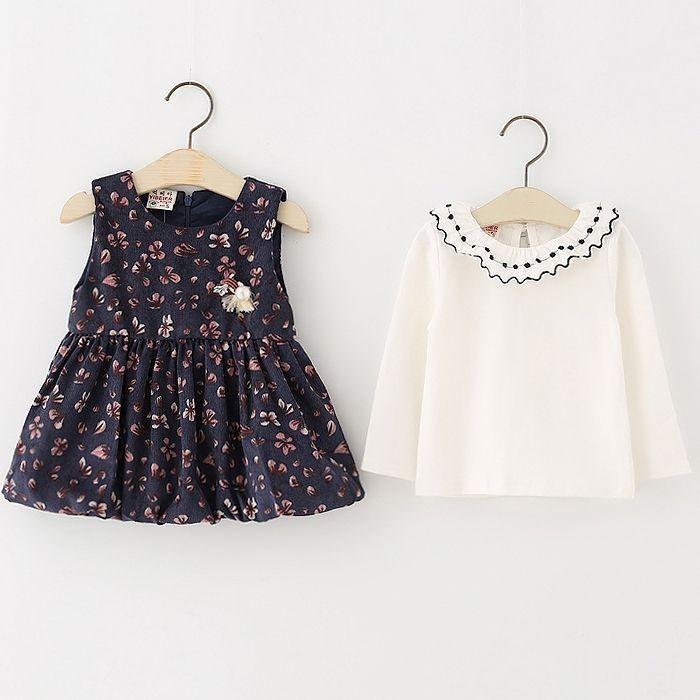 子供服 バルーンワンピース シャツ セット 女の子 スカート ブラウス コーデュロイ 綿 ベビー ワンピース カジュアル70 80 85 90 4170 4170 子供ドレスのhumming K 通販 Yahoo ショッピング