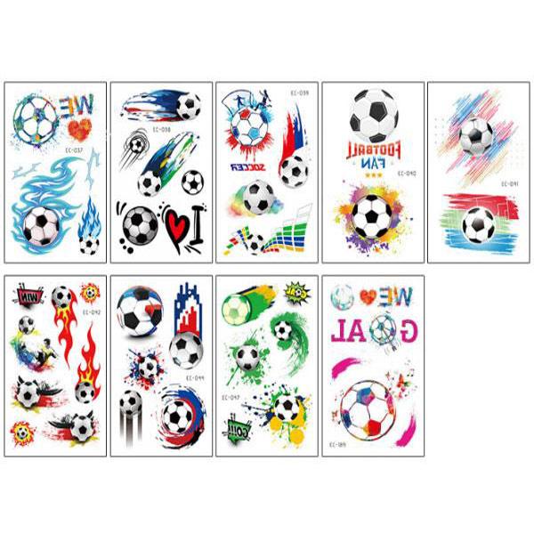 タトゥーシール サッカー フェイスシール ボディシール タトゥ ステッカー フットボール シール スポーツ 920060 | 