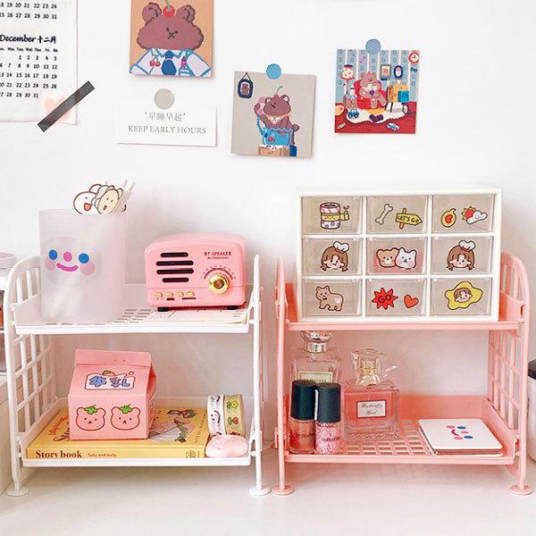 デカール パステル デスク ピンク 飾り棚 【公式通販】