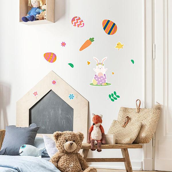 92 Off ウォールステッカー イースター シール インテリア 屋内 装飾 デコレーション 飾り イースターエッグ 9222 Supplystudies Com