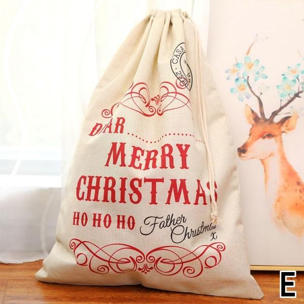 クリスマス ラッピング 袋 大きい リネン バッグ トナカイ ギフト 包装 プレゼント 可愛い おしゃれ X19090｜g-humming｜06