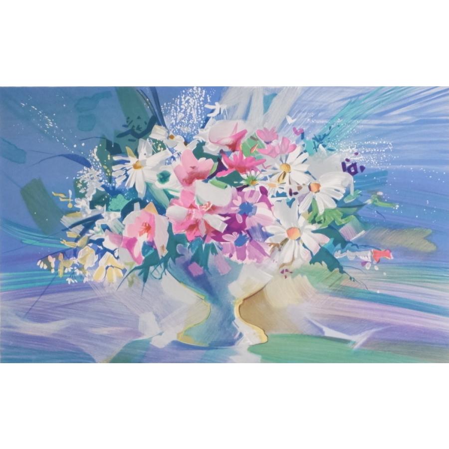 クロード・マルス「花」リトグラフ