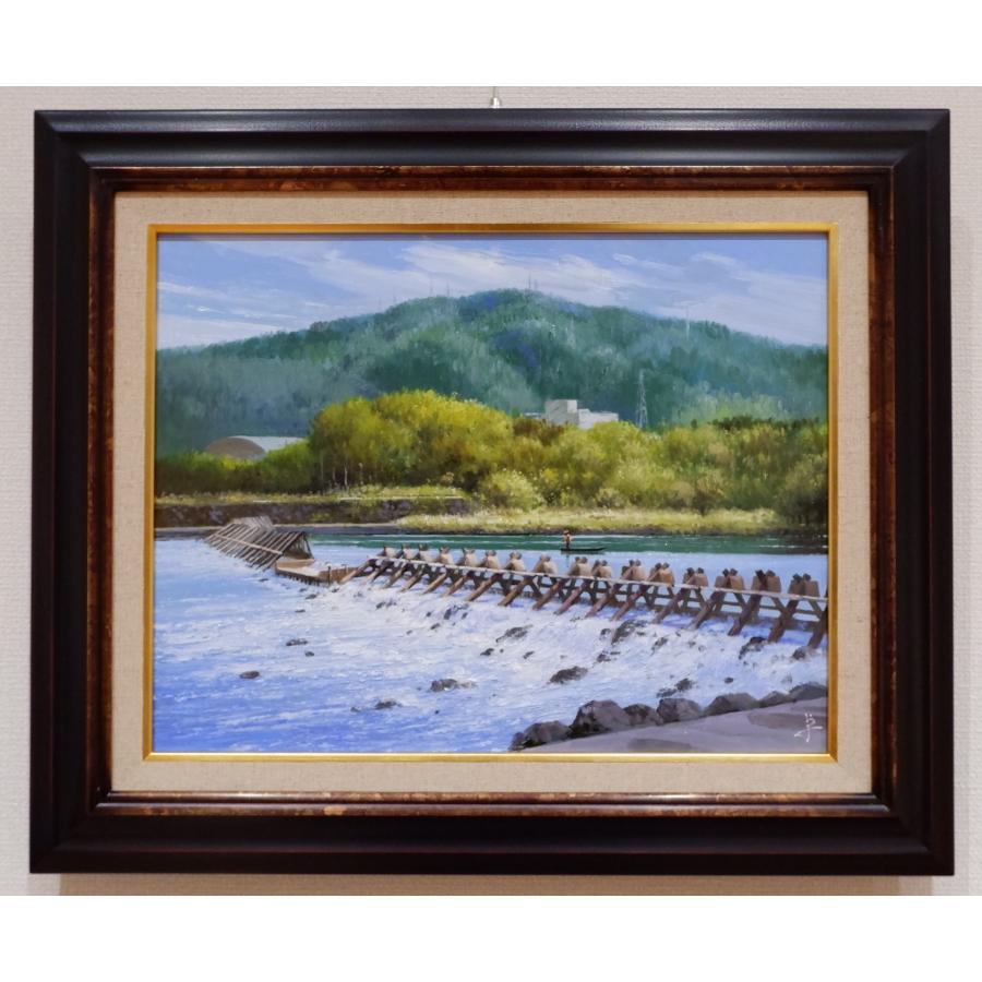 油彩画　アジサイ　長岡卓 油彩画 アジサイ 長岡卓