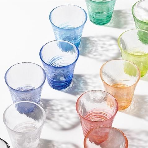 津軽びいどろ 12色のグラス タンブラー ガラス ハンドメイド