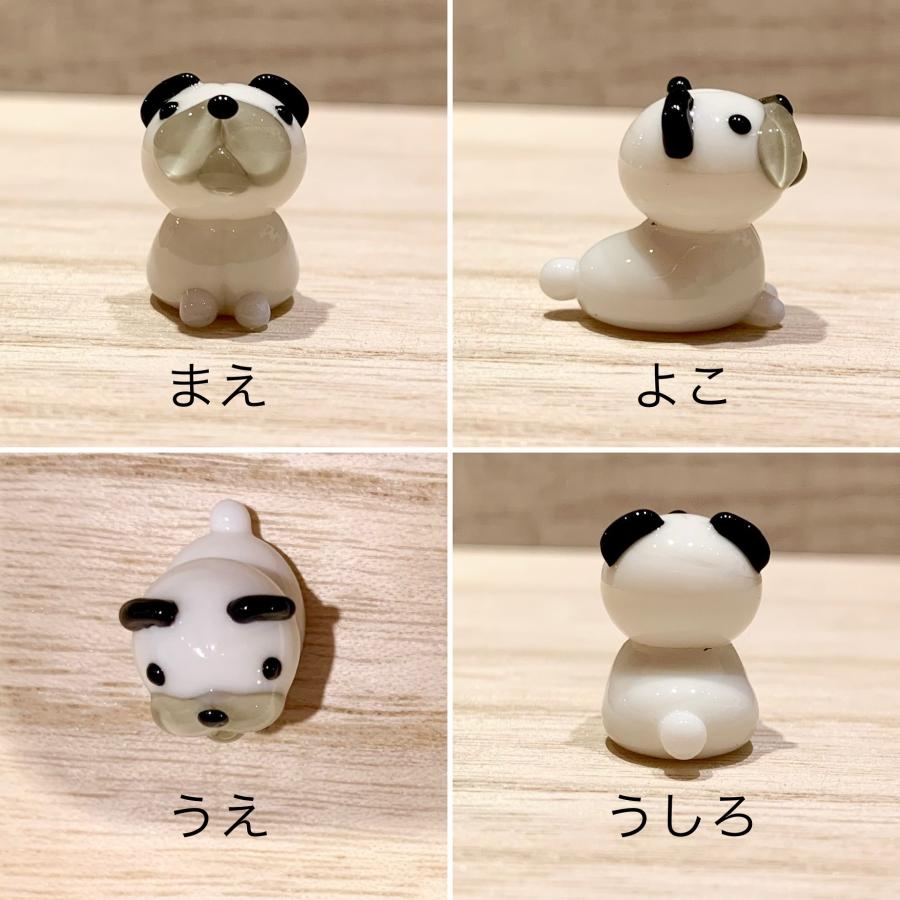 ミニガラス細工 パグ 69964 CKK439 ハンドメイド 犬 ミニチュア人気