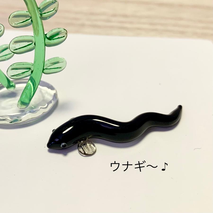 ミニガラス細工 うなぎ 81652 KYGK702 ハンドメイド 鰻 ミニチュア人気
