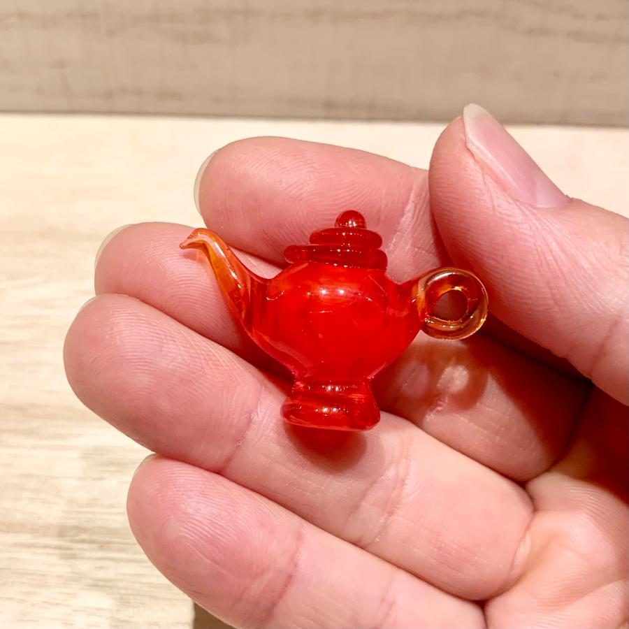 ミニガラス細工 ガラスのランプ 赤 CJ-0307/CRD ハンドメイド 魔法の