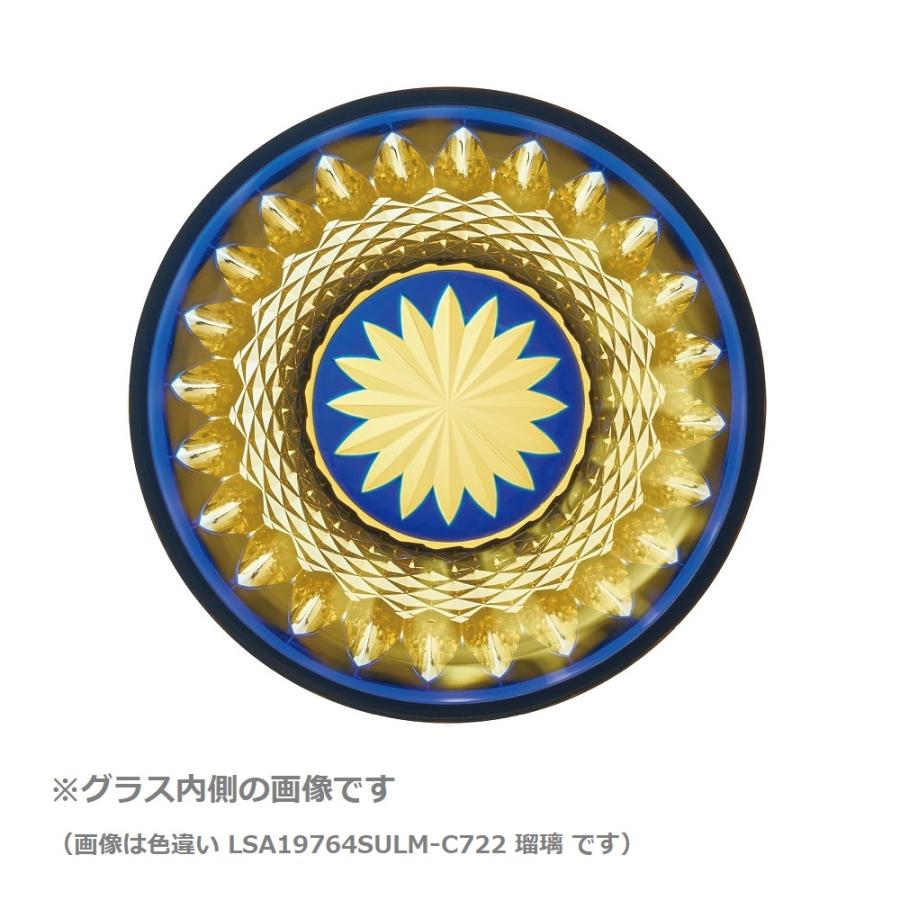 八千代切子 瑞穂 杯 LSA19764SP-C722 古代紫 二色被せ切子  紫 琥珀色 ハンドメイド クリスタル 日本製 冷酒 木箱入【ギフト包装OK！】 | 東洋佐々木ガラス | 01