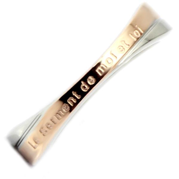 ステンレス リング 指輪 単品 刻印 名入れ ジーラブ プレゼント ユニオン 2022年最新海外 ピンクゴールド あなたと私の誓い 絶妙なデザイン 無料