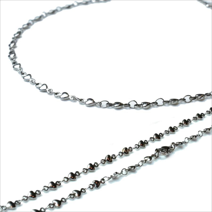 ネックレス チェーン 3mm スイートハート シルバー 35cm〜60cm 1cm単位