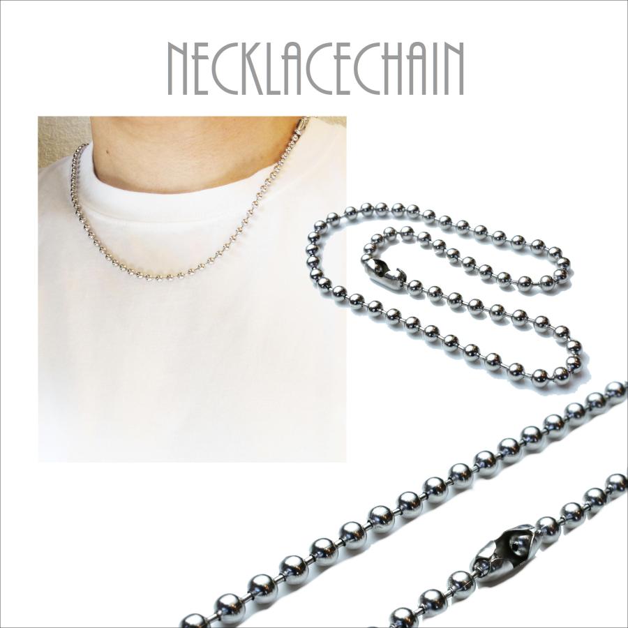 ネックレス チェーン ステンレス / 5mm ボール 35cm〜60cm 1cm