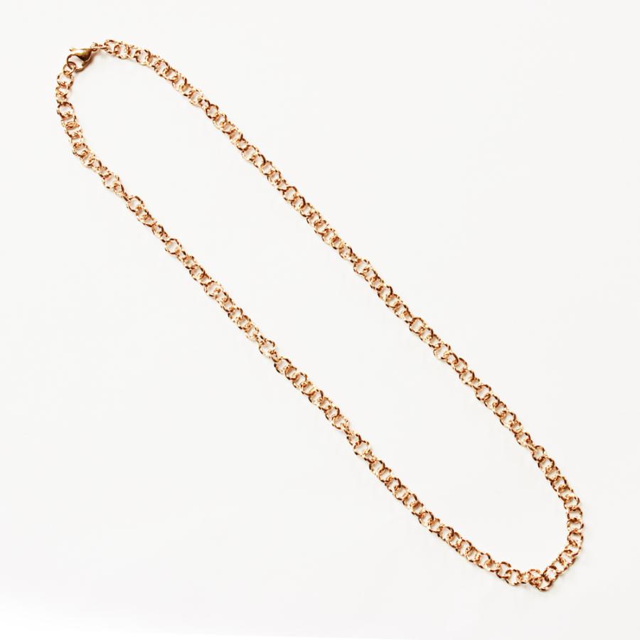 ネックレス チェーン ステンレス 長め ロング 5mm ツイストロロ 61cm 