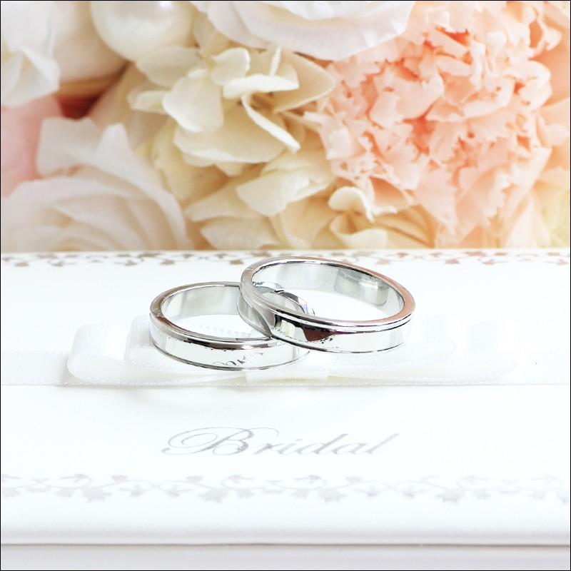 指輪 ステンレス 4mm幅 ダブルライン 金アレ対応 単品 刻印無料 ♪ 上品 カジュアル/ 20代 30代 40代 人気 【 r-0029】 |  | 04