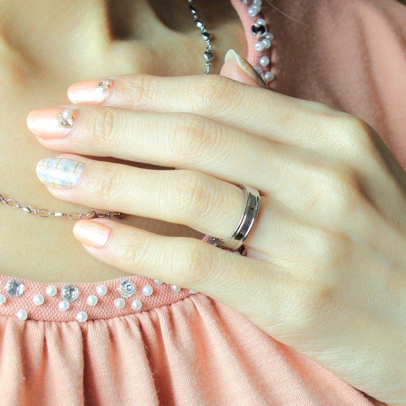 ペアリング 指輪 2本価格サージカルステンレス 結婚 4mm幅 ダブルライン r-0029 大人 上品 /ジーラブ |  | 04