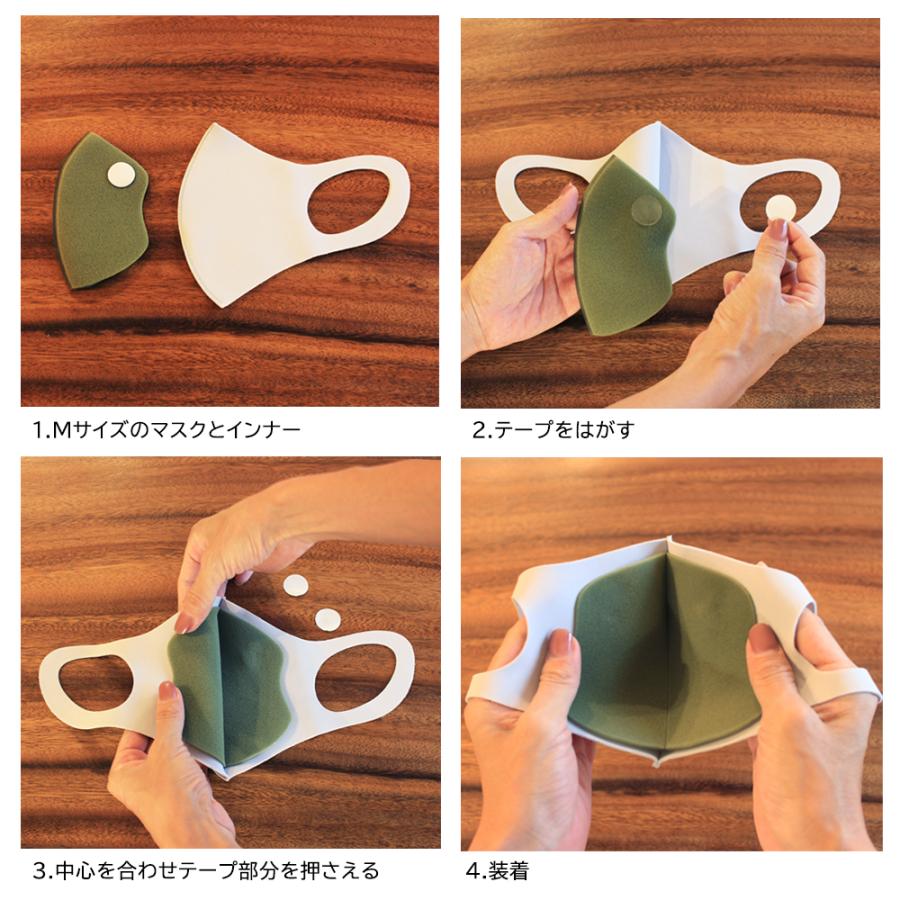 マスクインナー ホワイト6枚立体 インナーマスク フィルター ウレタン