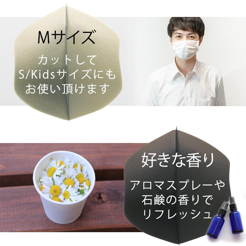 マスクインナー ホワイト6枚立体 インナーマスク フィルター ウレタン