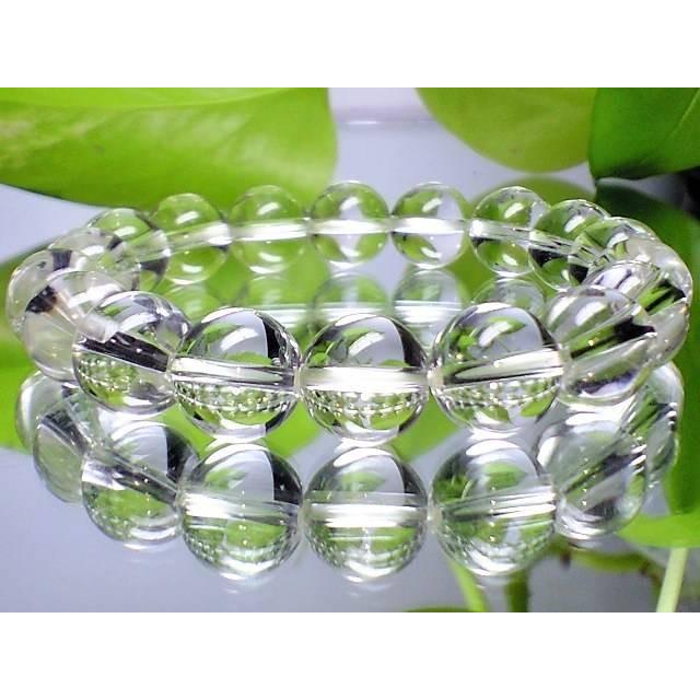 天然石 数珠ブレスレット 天然石クリスタル高級水晶10ミリAAA水晶数珠