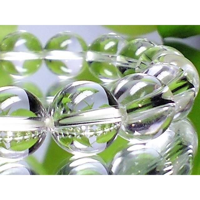 天然石 数珠ブレスレット 天然石クリスタル高級水晶10ミリAAA水晶数珠