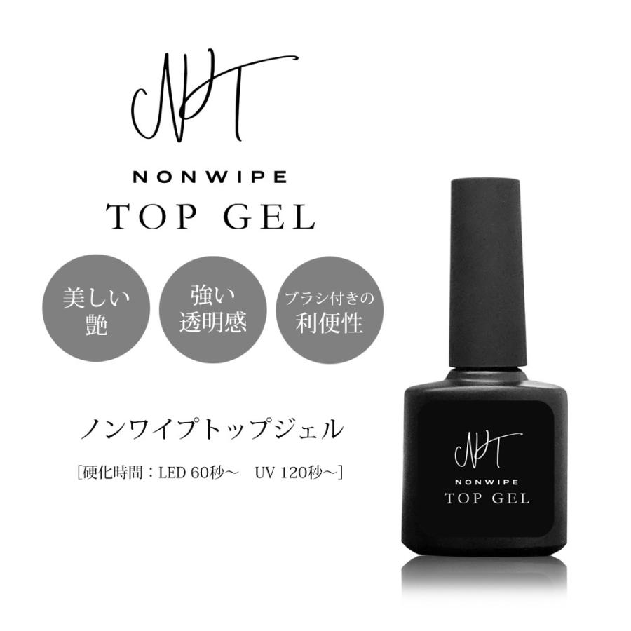 大容量】ノンワイプトップジェル 15ml 拭き取り不要 最上級の艶 トップ