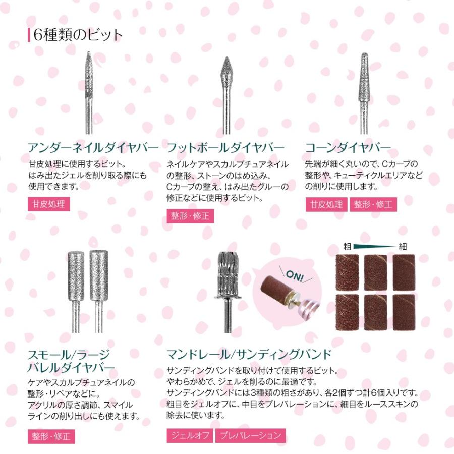 Ekonail エコネイル ジェルネイル 電動式 ネイルマシン ビット6本セット アタッチメント ネコポス対応 ネイル用品の専門店 Ek000hg103gl 2 グルービーネイルyahoo 店 通販 Yahoo ショッピング