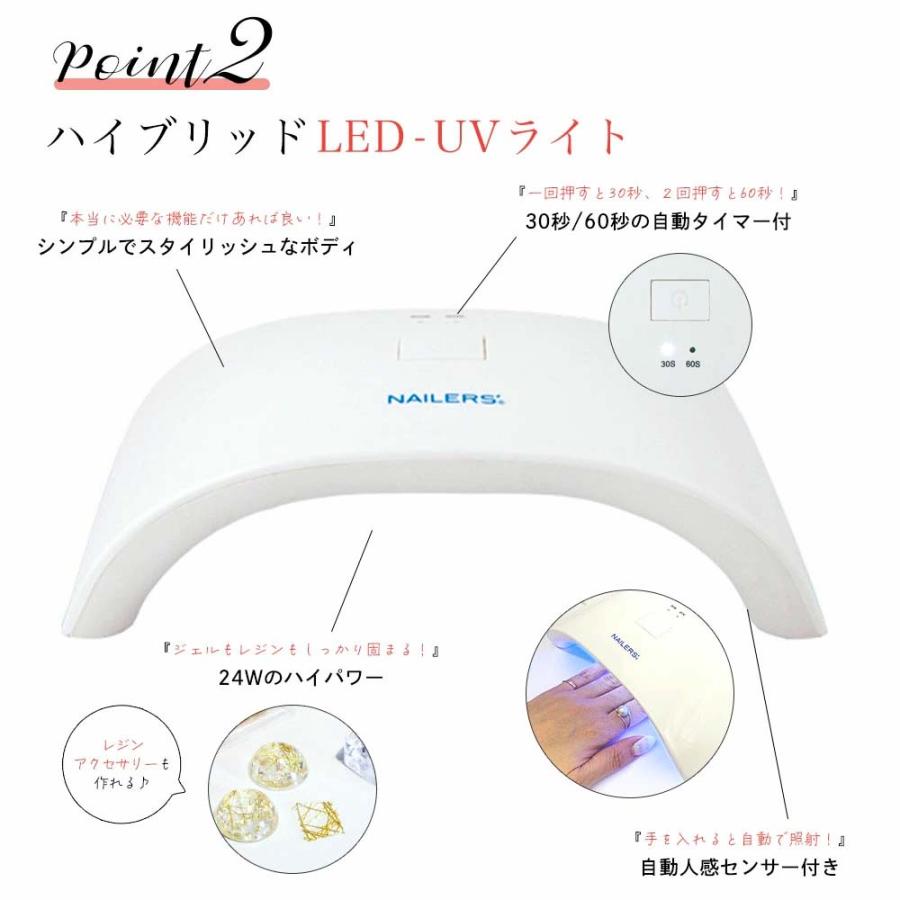 PREGEL プリジェルネイルスターターキット 国産カラージェル3色+UV-LED