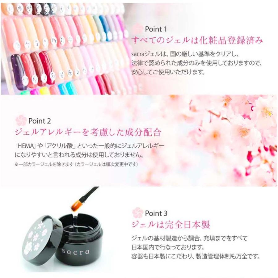 sacra サクラ ジェルネイルスターターキット 国産カラージェル2色+UV