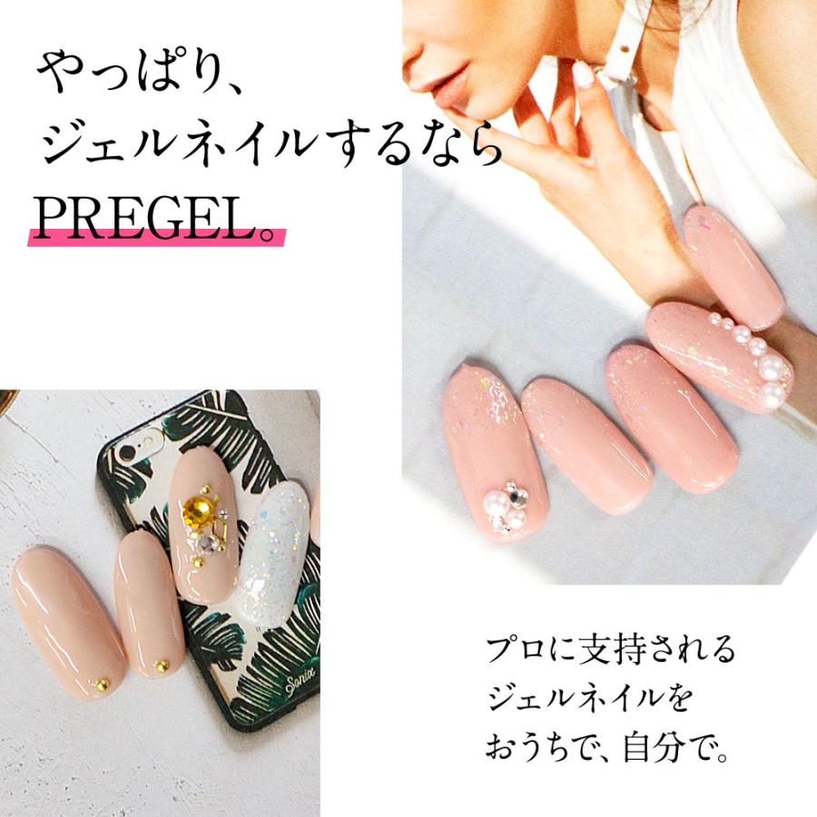 PREGEL プリジェル ジェルネイルスターターキット 国産カラージェル3色