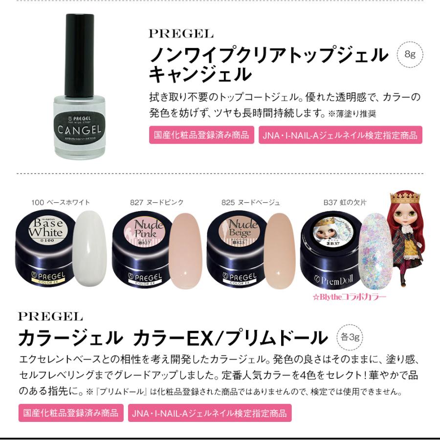 ネイル商材　ネイルキット　プリジェル PREGEL 【今だけピールオフジェル付き!!】プリジェルネイル