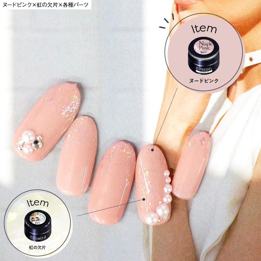 PREGEL プリジェル ジェルネイル カラージェル5色＋ブラシセット