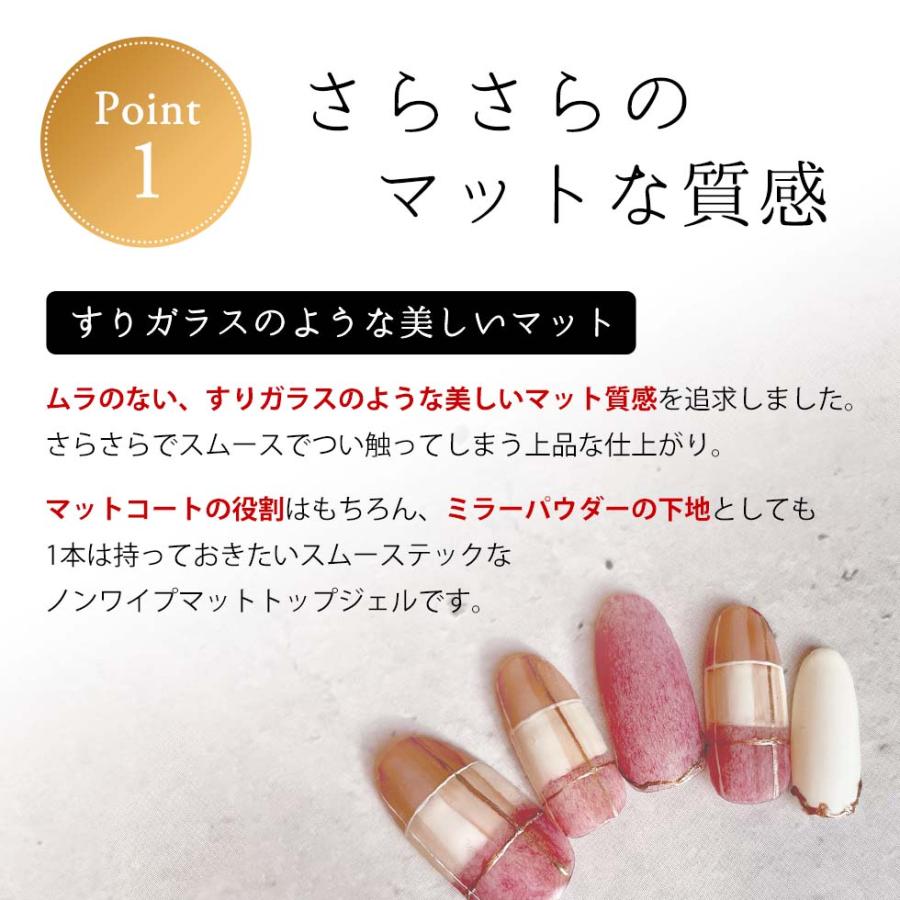 HEMAフリー ノンワイプマットトップジェル 10g ふき取り不要 アクリル