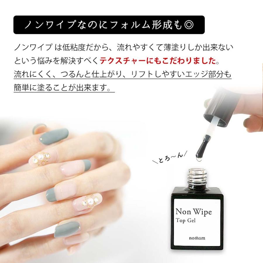 HEMAフリー ピールオフジェル & ノンワイプトップ ノンワイプマット