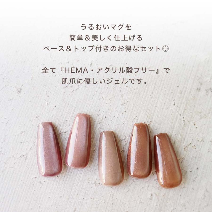 HEMAフリー マグネットジェル＋ピールオフジェル＋ノンワイプトップ 3