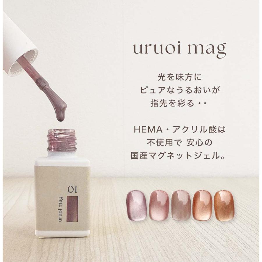 HEMAフリー マグネットジェル＋ピールオフジェル＋ノンワイプトップ 3