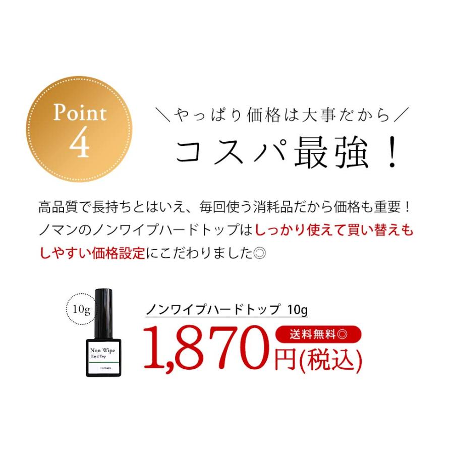 HEMAフリー ノンワイプハードトップジェル 10g ふき取り不要 アクリル