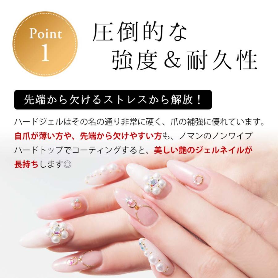 HEMAフリー ノンワイプハードトップジェル 10g ふき取り不要 アクリル