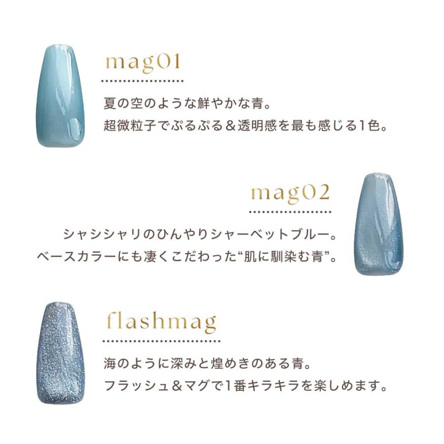 HEMAフリー マグネットジェル＆フラッシュジェル 全3色 4g サマー