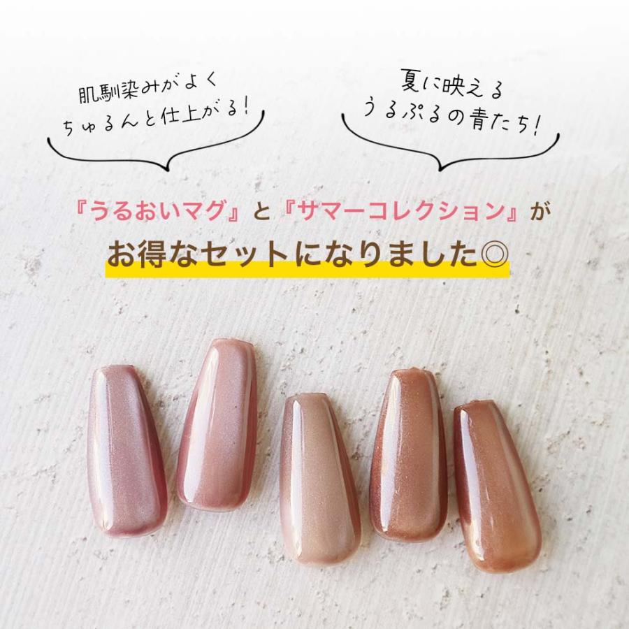HEMAフリー マグネットジェル＆フラッシュジェル 8色セット うるおい