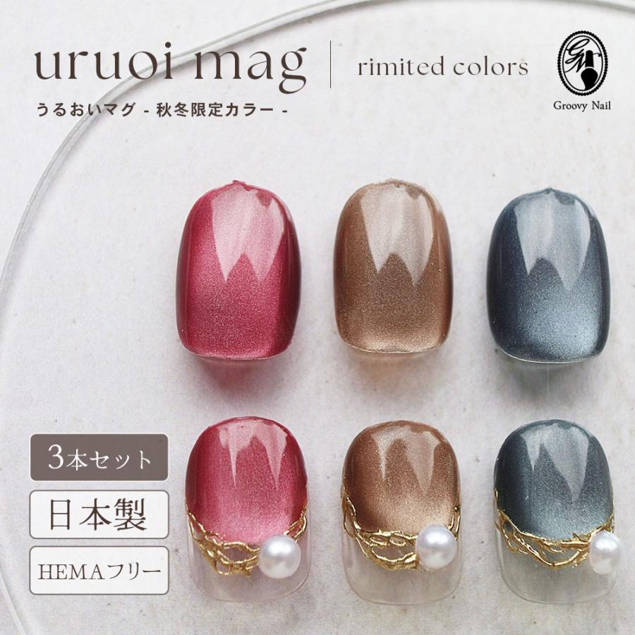 HEMAフリー マグネットジェル うるおいマグ 秋冬限定 5g 3色セット